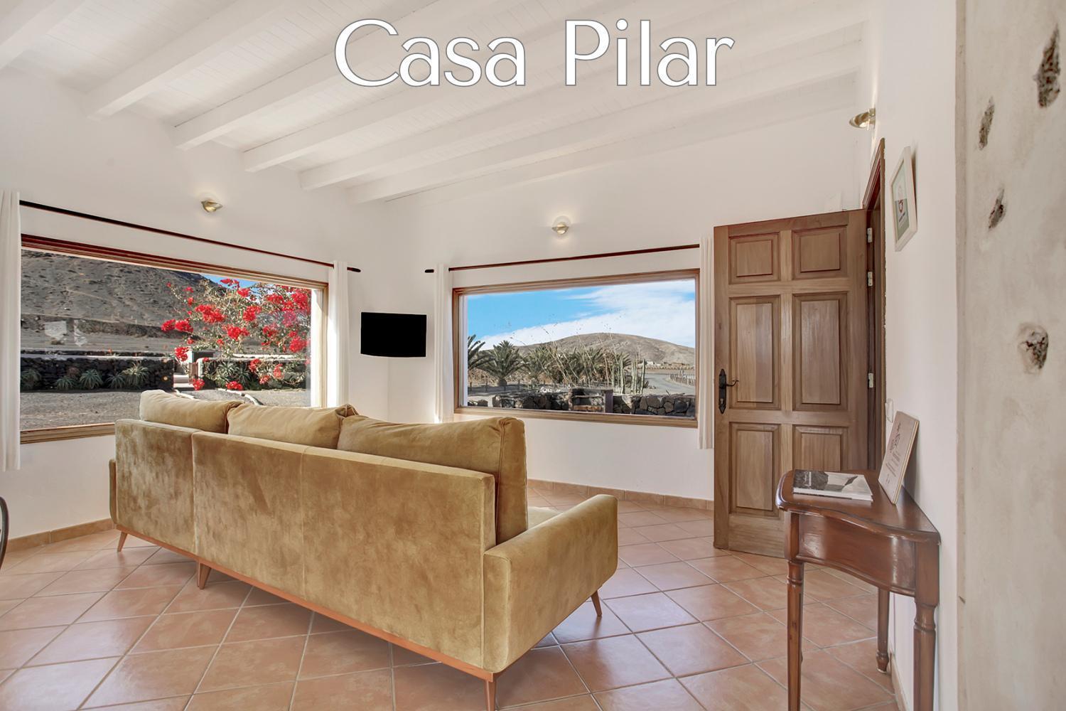Casa Pilar, Aurora Y Tarabilla En Finca Ecologica Teguitar ภายนอก รูปภาพ